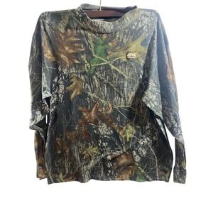 Medalist Camo Hunting Shirt Mens 2XL Green Brown Excellent Long Sleeve SilverMax